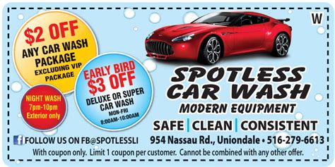 $2 OFF ON ANY CAR WASH PACKAGE | Online Printable Coupons: USA Local ...