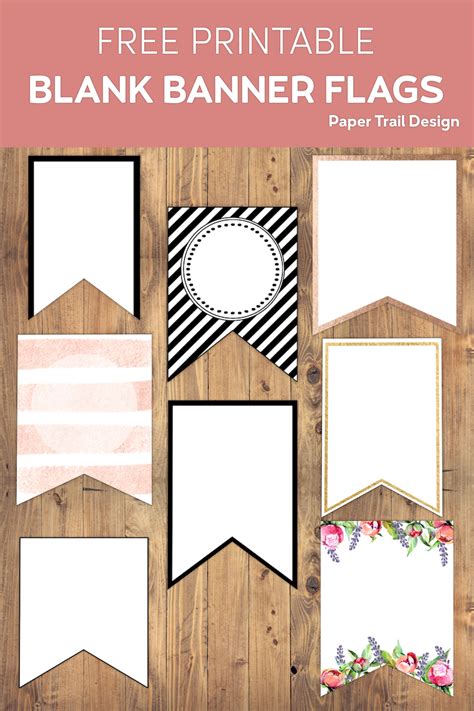 Free Printable Banner Templates {Blank Banners} - Paper Trail Design