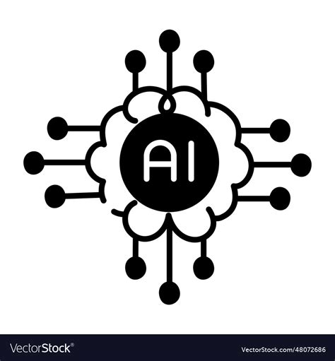 Ai brain Royalty Free Vector Image - VectorStock