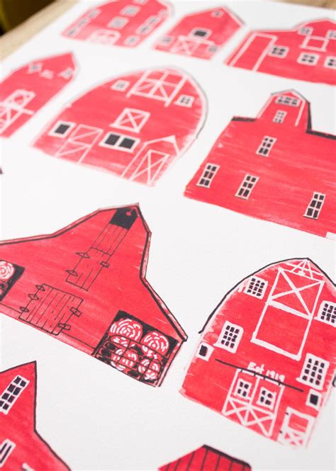 Red Barn Painting Red Barns Art Red Barn Print Watercolor - Etsy