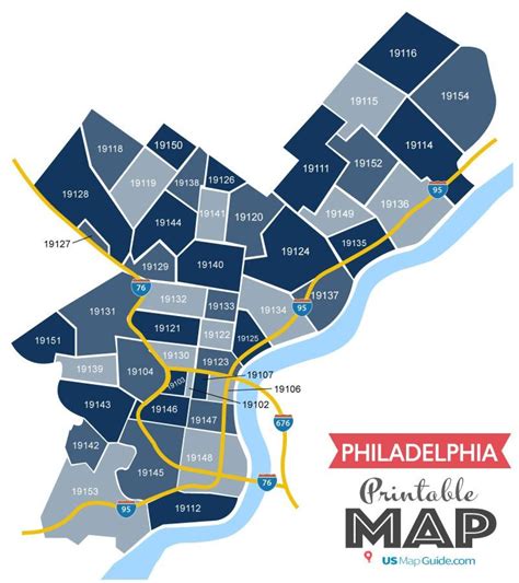 Philadelphia Neighborhood Map With Zip Codes