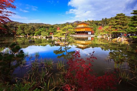 Kinkakuji Temple stock image. Image of pavilion, garden - 164599217