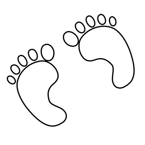 Footprints Outline Clipart Free Stock Photo - Public Domain Pictures