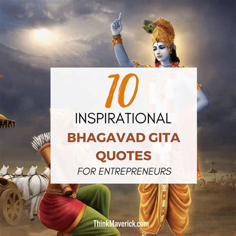 Top 10 Inspirational Bhagavad Gita Quotes for Entrepreneurs – ThinkMaverick