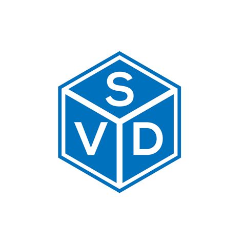 SVD letter logo design on black background. SVD creative initials ...