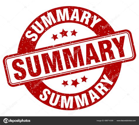 Summary Stamp Summary Sign Grunge Label Stock Vector by ©Aquir014b ...