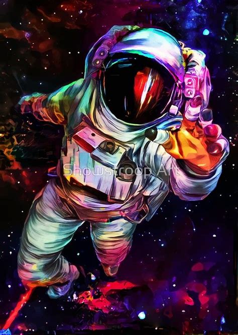 Deep Colour Astronaut Art Print by Showstroop Art | Dessin d'astronaute ...