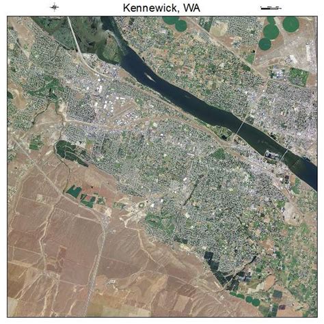 Aerial Photography Map of Kennewick, WA Washington