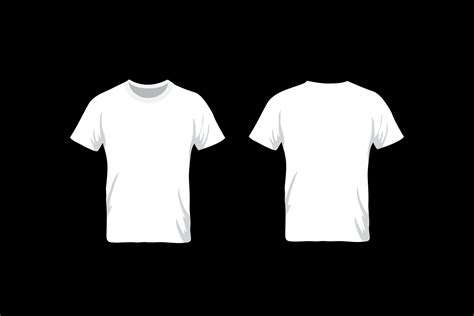 Real White T Shirt Template