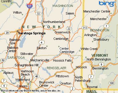 Center Cambridge, New York Area Map & More