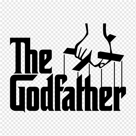 The Godfather Logo, Never Give Up, text, monochrome, black png | PNGWing