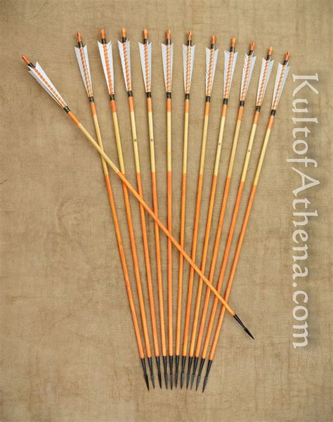 Medieval / Horsebow Arrows with Bodkin Tips x12