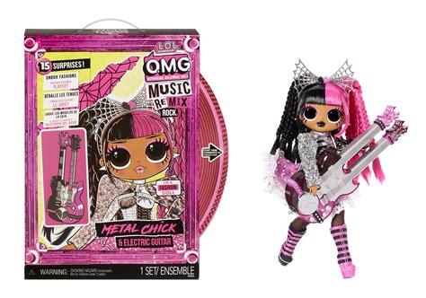 LOL Surprise OMG Remix Rock Metal Chick Fashion Doll with 15 Surprises ...