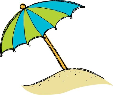 Beach umbrella clip art - ClipArt Best - ClipArt Best | Beach cartoon ...