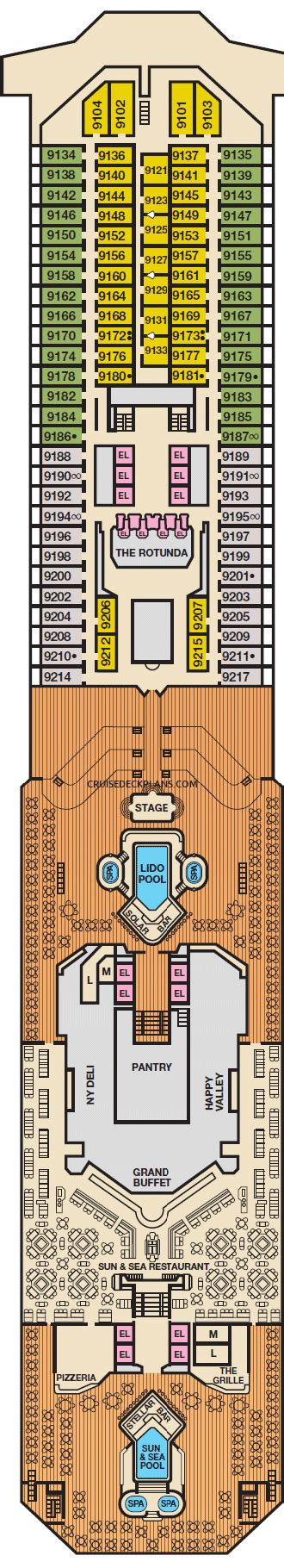 Carnival Destiny Deck Plans, Layouts, Pictures, Videos