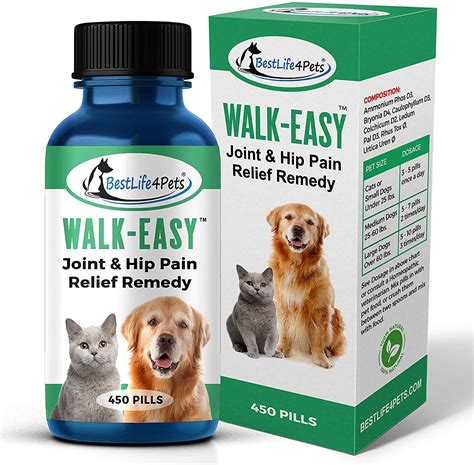 Joint and Hip Pain Relief Supplement for Dogs and Cats (450 Pills ...