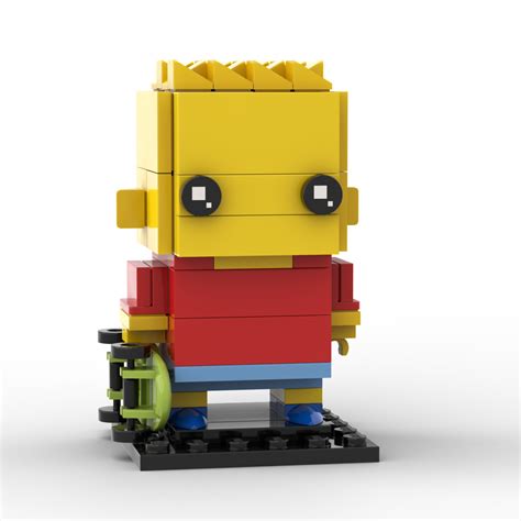 Custom Lego Bart The Simpsons custom Brickheadz Instructions