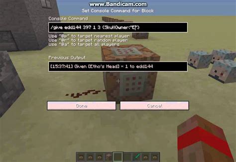 How To Get Your Own Head In Minecraft Pe Command