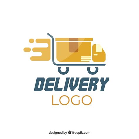 Premium Vector | Delivery logo template with truck