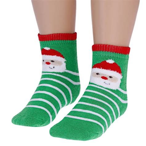 1 Pair Newborn Baby Boys Girls Cotton Soft Christmas Socks Infant ...