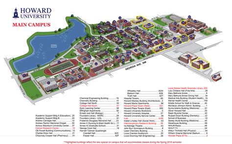 Howard University Campus Map - Sacha Clotilda