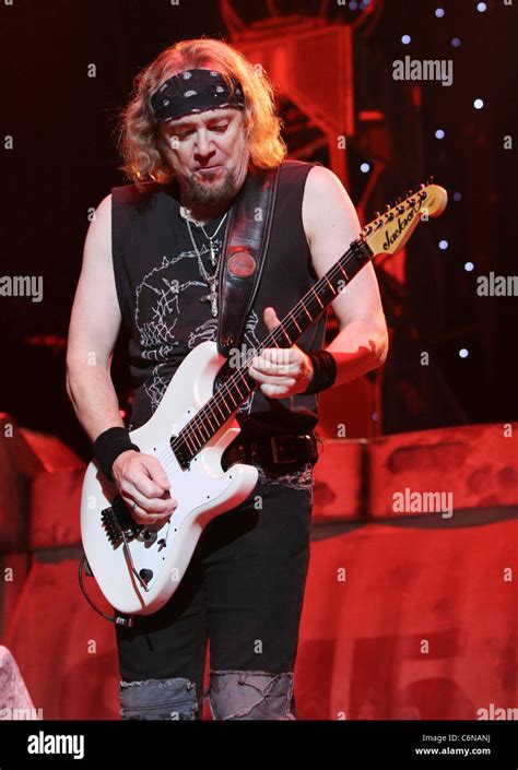 Adrian Smith Iron Maiden performing at Madison Square Garden on the ...