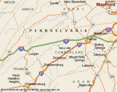 Newville, Pennsylvania Area Map & More