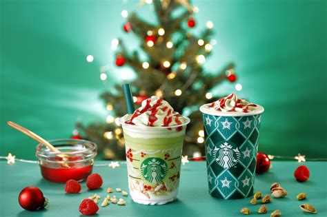 Starbucks Japan unveils new Pistachio Christmas Tree Frappuccino drinks ...