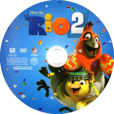 Rio 2 DVD Cover & Label (2014) R1