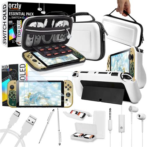 Amazon.com: Orzly Accessory Bundle kit for Nintendo Switch Oled ...