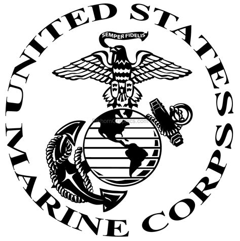 USMC 7 Sticker - USMC Stickers | Elkhorn Graphics LLC