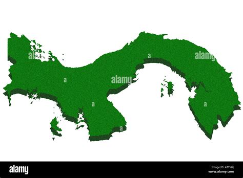 Outline map of Panama Stock Photo - Alamy