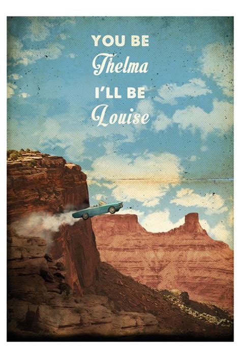 Thelma and Louise retro style poster movie. by 2ToastDesign | WORD ...