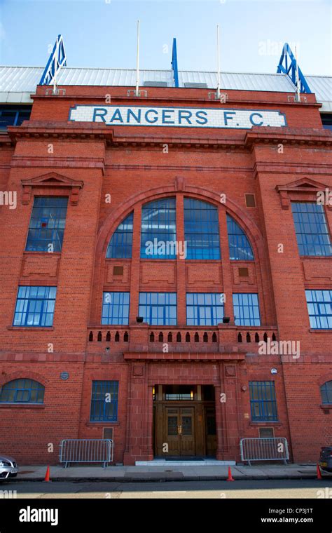 Ibrox stadium home ground to Glasgow Rangers FC Glasgow Scotland Stock ...