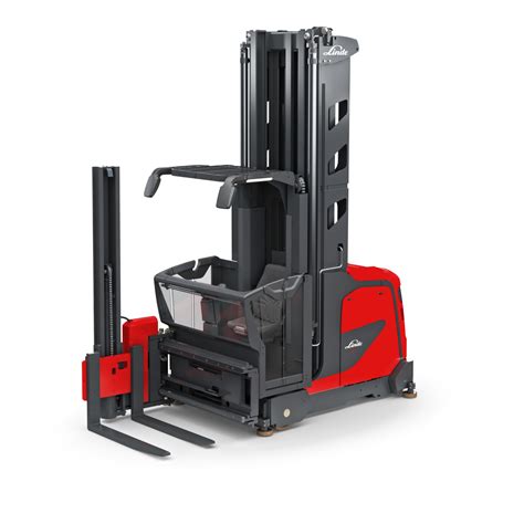 The efficient combination forklift for high rack warehouses