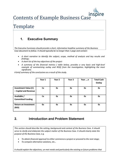 30+ Simple Business Case Templates & Examples ᐅ TemplateLab