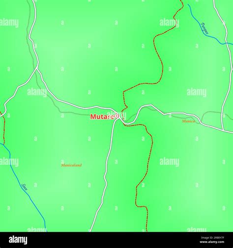 Map of Mutare City in Zimbabwe Stock Photo - Alamy