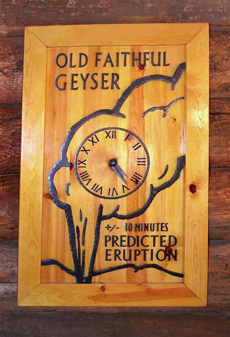 Old Faithful Eruption Time 001 Photograph by George Bostian - Pixels