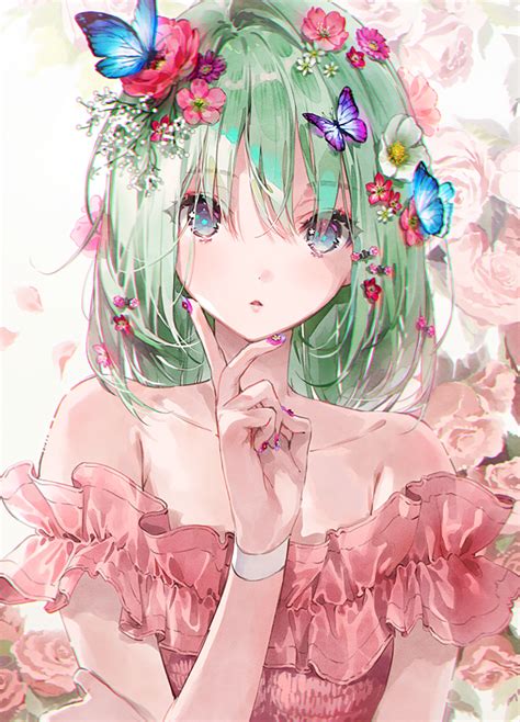 96 Wallpaper Anime Girl Green Images & Pictures - MyWeb