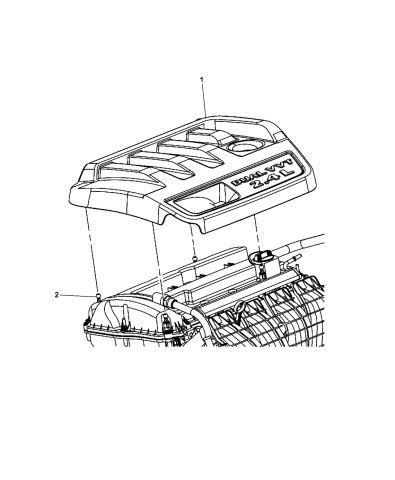 Engine Cover & Related Parts - 2017 Dodge Journey