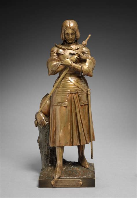 St. Joan of Arc Statue (1836) - Catholic Stock Photo