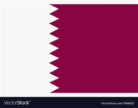 Flag qatar Royalty Free Vector Image - VectorStock