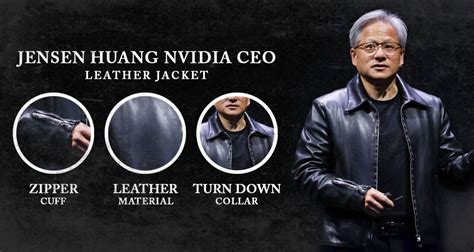 Jensen Huang Nvidia CEO Leather Jacket