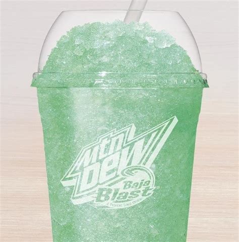 Taco Bell Regular Mountain Dew Baja Blast Freeze Nutrition Facts