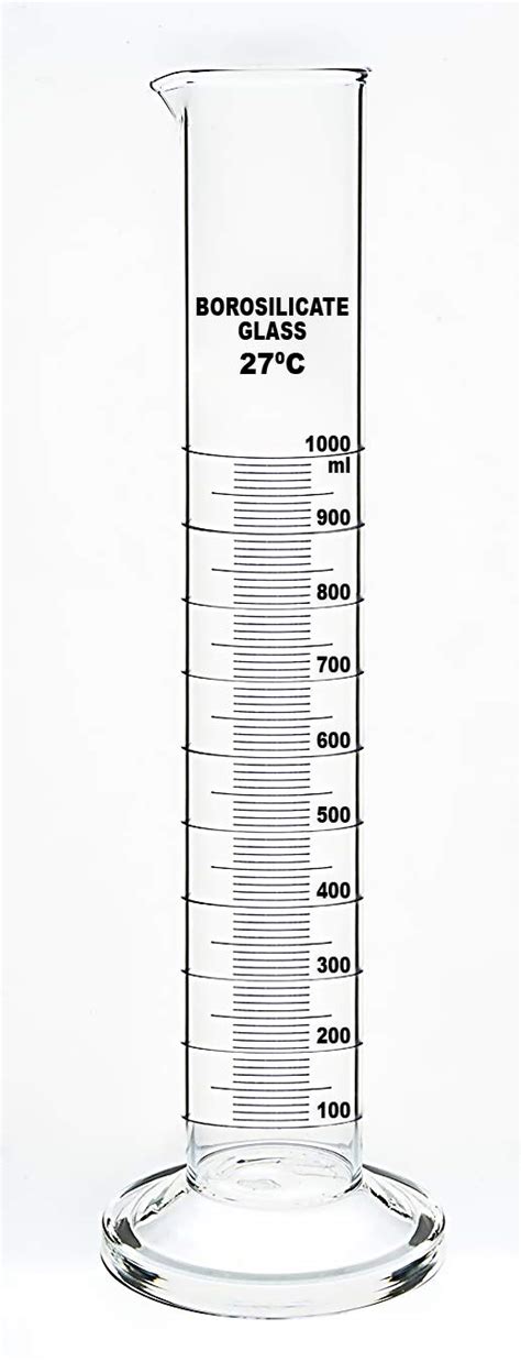 Labifie Borosilicate Glass Measuring Cylinder 1000ml : Amazon.in: Home ...