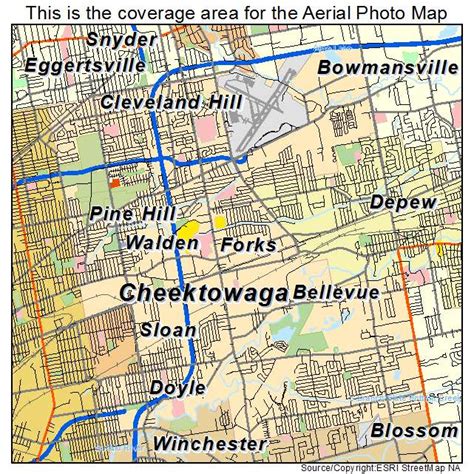 Aerial Photography Map of Cheektowaga, NY New York