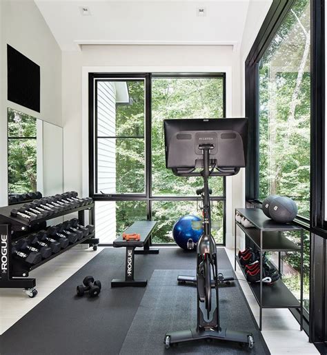 I love the windows! | Gym room at home, Small home gyms, Workout room home