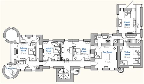 Chateau du Pin : First Floor Floor Plan