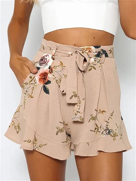 shorts women floral print short femme 2018 new summer style hot loose ...