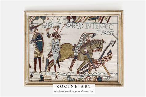 Bayeux Tapestry Battle Of Hastings The Death Of Harold II Ireland ...